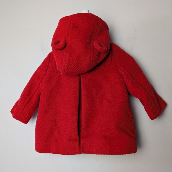 GAP Baby Girl Coat Red Color Size 0-6 Months Super Cute ! - Picture 6 of 6